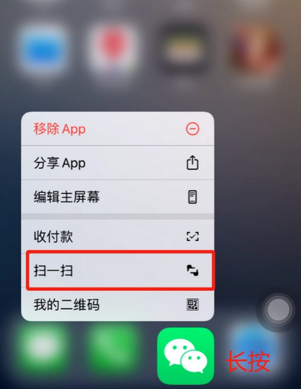 泰州苹果手机维修分享iPhone 15如何快速打开扫一扫 