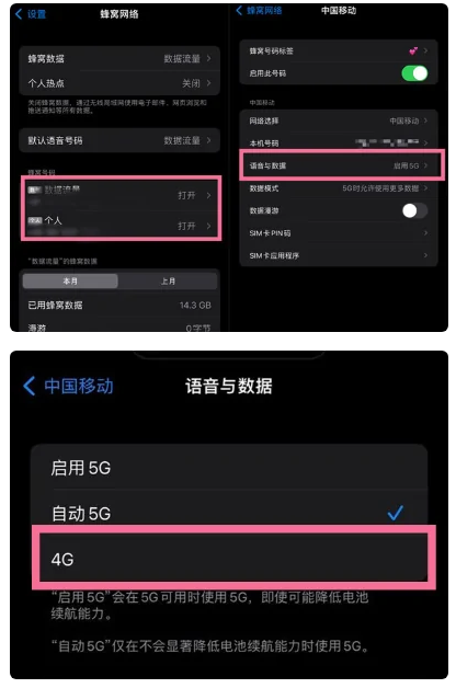 泰州苹果手机维修分享iPhone14如何切换4G/5G? iPhone14 5G网络切换方法 