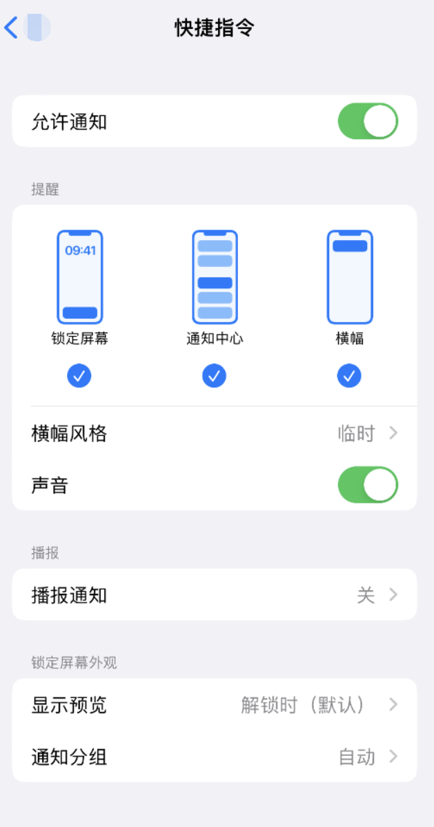 泰州苹果手机维修分享如何在 iPhone 上关闭快捷指令通知 