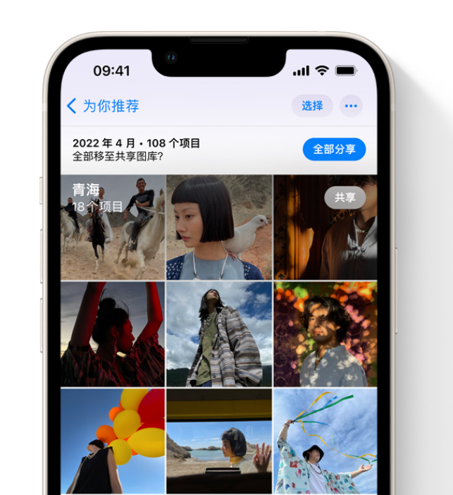 泰州苹果维修网点分享在 iPhone 上使用共享图库 