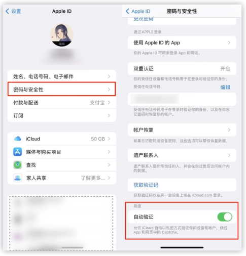 泰州苹果手机维修分享iOS 16 自动验证功能开启方法 