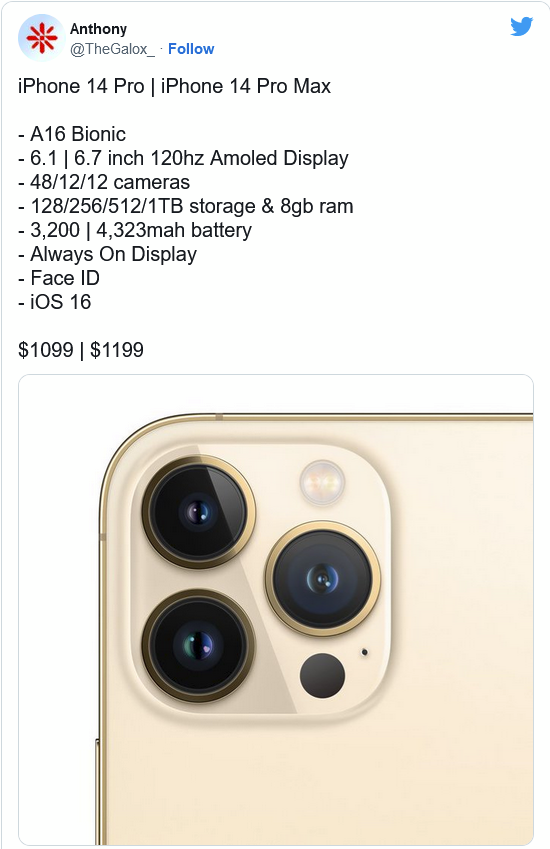 泰州苹果14维修分享iPhone 14全系涨价 